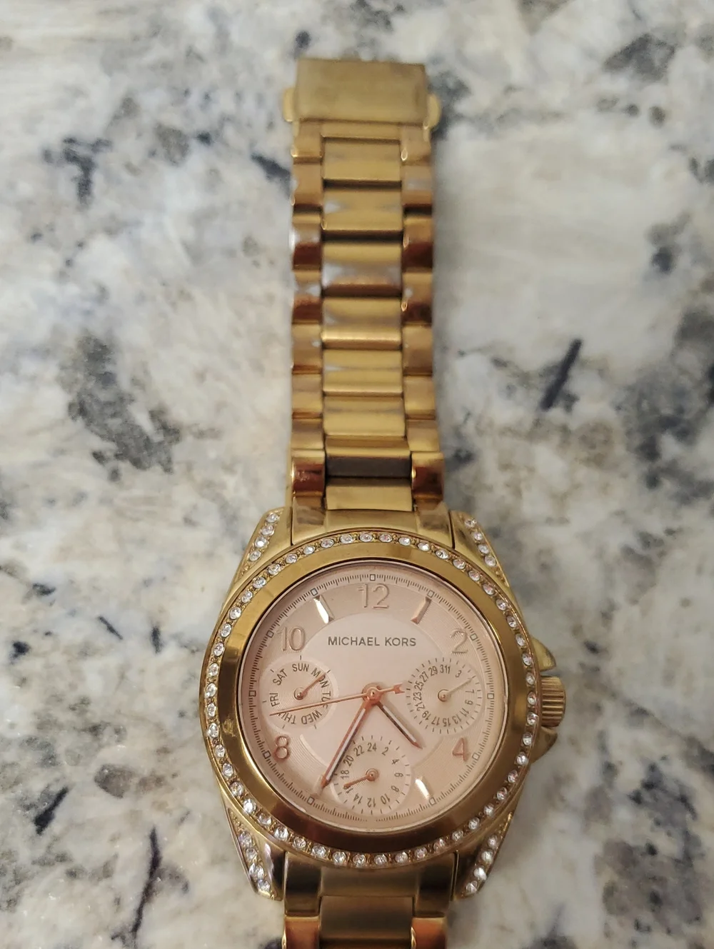 MICHAEL KORS Rose Gold Crystal-Trim Women's Watch